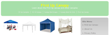 Vendor Tents Supplier First Up Canopy Website Logo
